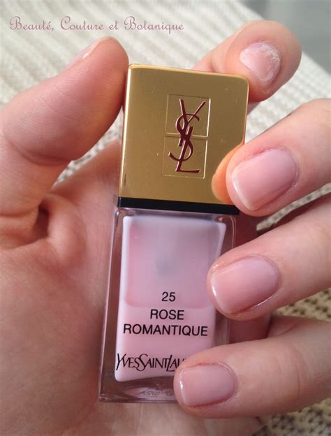 vernis rose romantique yves saint laurent|YSL Rose Romantique (25) La Laque Couture Nail Lacquer.